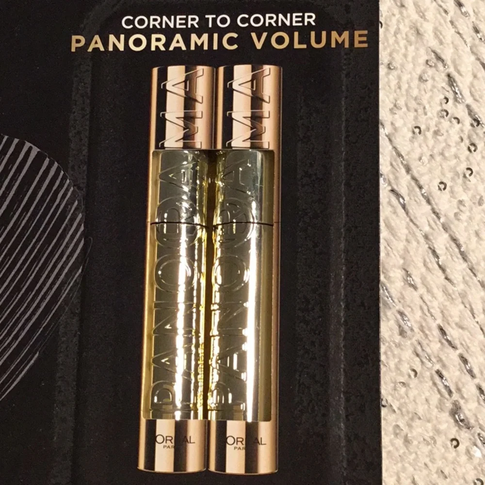 L'Oreal Panorama Mascara Blackest Black Panoramic Volume set of 2 mascaras